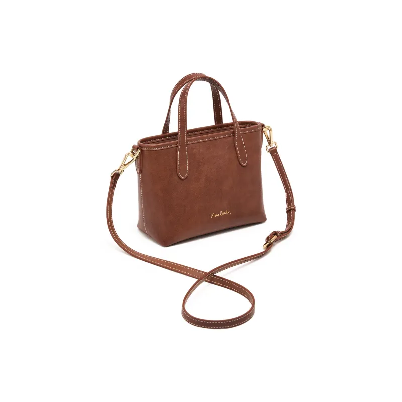 PIERRE CARDIN Cow Leather Shoulder Bag, Handbag, Crossbody Bag Regular Women's Black/Beige/Coffee-11
