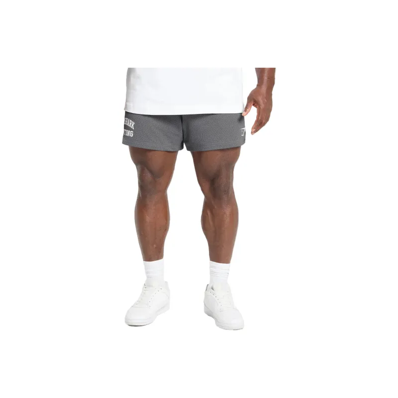 GYMSHARK Lifting Mesh 5' Shorts Casual Shorts Men's Gray-0