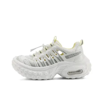 FIVE PLUS Anti Slip Wear Resistant Low Top Chunky Sneakers Women's Yellow