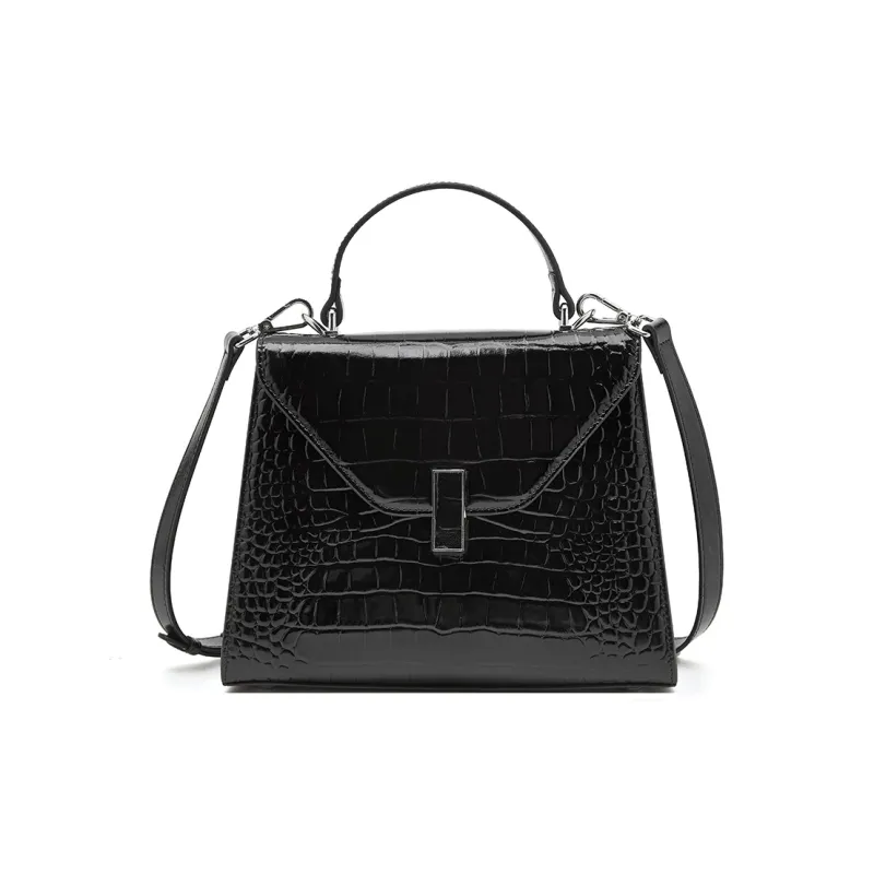 Old Man's Head Top Grain Cow Leather Crossbody Handbag Women's Multicolor-0