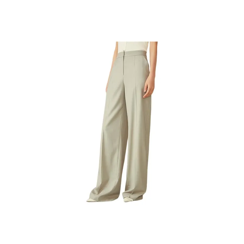 Yiner Casual Pants Women's Silver Gray-0