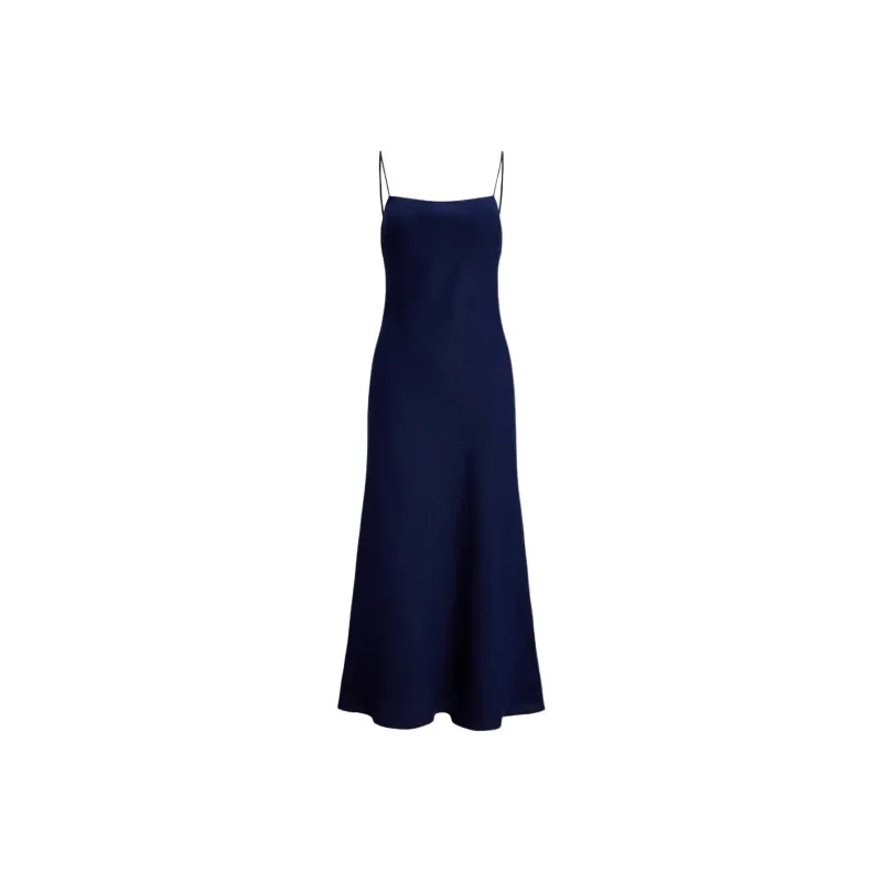 Polo Ralph Lauren SS25 Slip Dress Women's Marine Blue-0