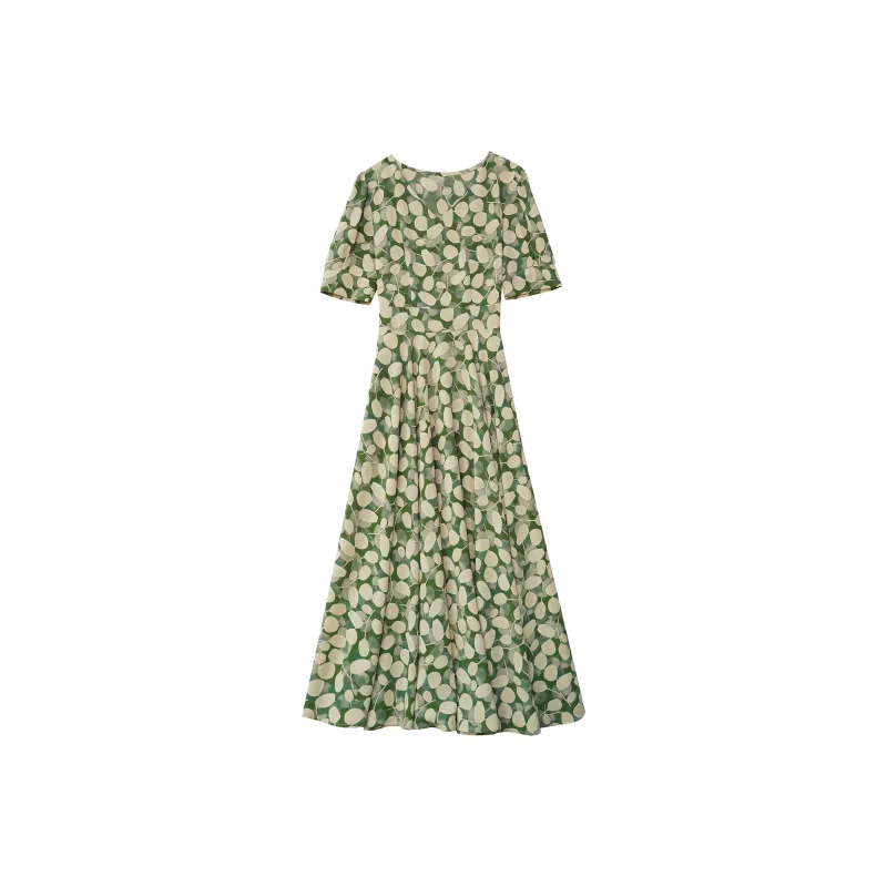 Ning Cai Yuer Short Sleeved Dress Women's-0