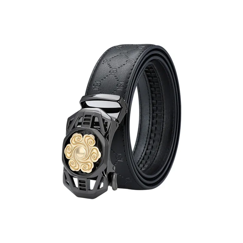MILLIE'S Cow Split Leather Belts Men's Width  3.5cm-0