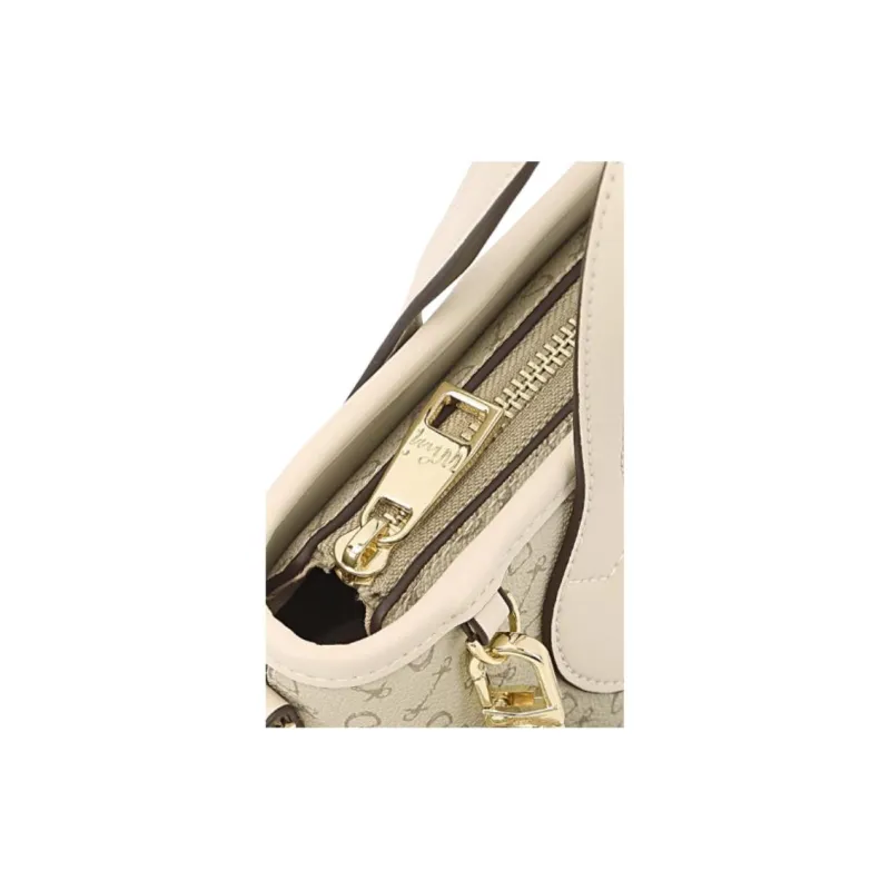 Why Artificial Leather Shoulder Bag, Crossbody Bag, Handbag Trumpets Women's Apricot With Beige/Coffee-8