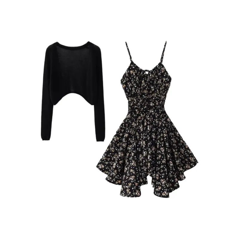 Mu Xiao Xin Two Piece Skirt Sets Women's-0