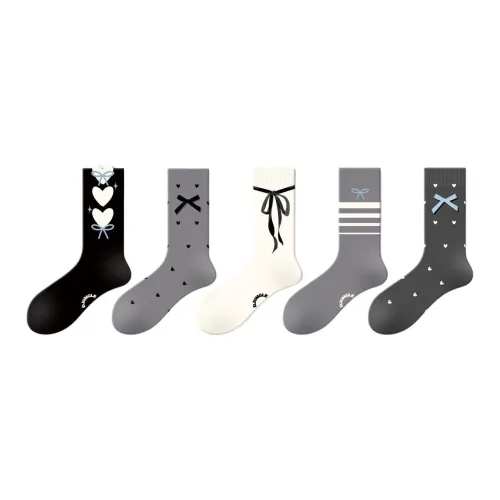 Gentle Welcome Mid Calf Socks Unisex 5 Pack