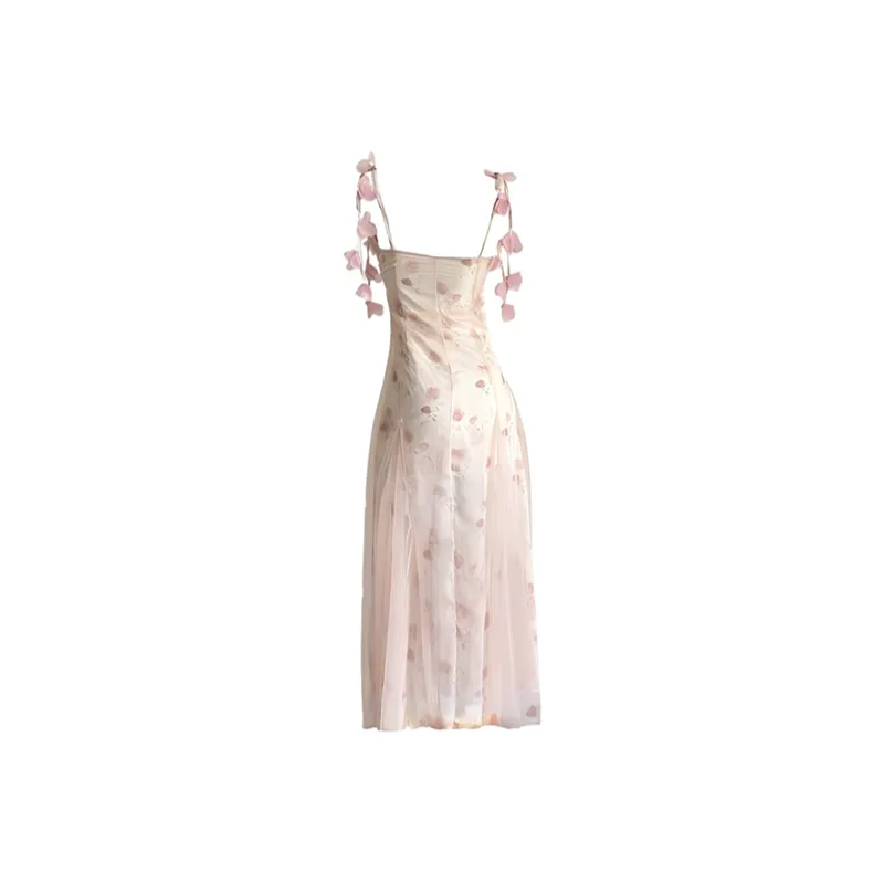 Manekniv Slip Dresses Women's Pink Apricot-1