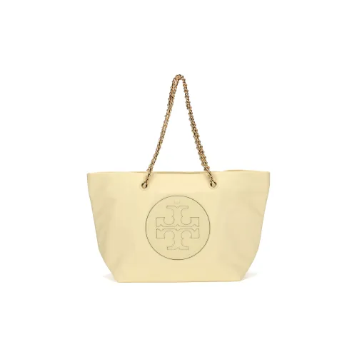 TORY BURCH Ella Recycled Nylon Tote Bag, Shopping Bag, Shoulder Bag, Handbag Women's Lemon