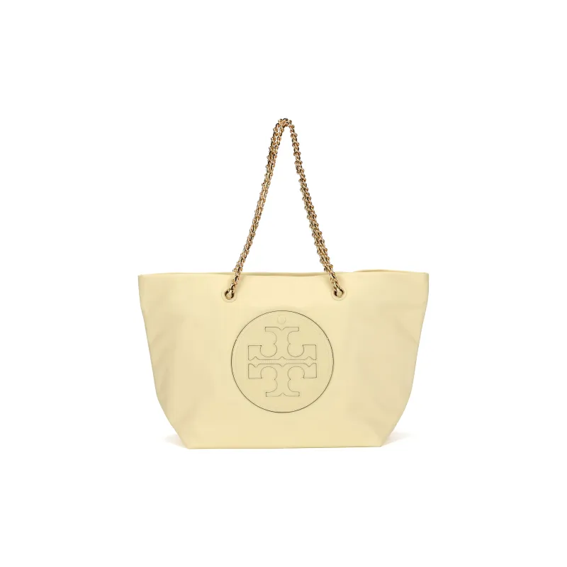 TORY BURCH Ella Recycled Nylon Tote Bag, Shopping Bag, Shoulder Bag, Handbag Women's Lemon-0