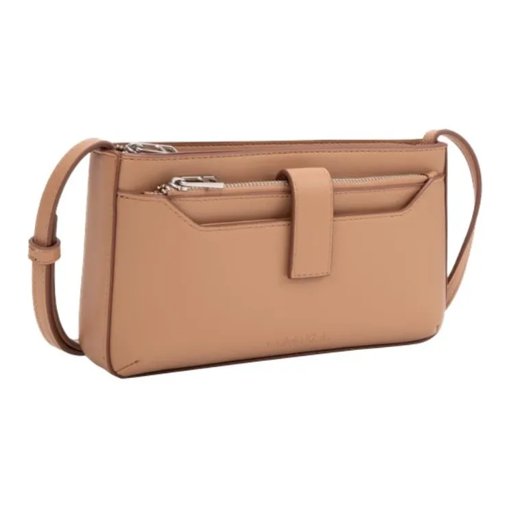 CALVIN KLEIN Synthetic Material Shoulder Bag Medium Size Women's Khaki-1