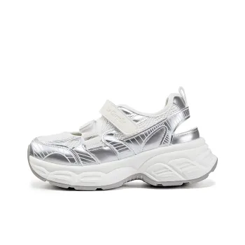 La Chapelle Low Top Chunky Sneakers Women's Silver