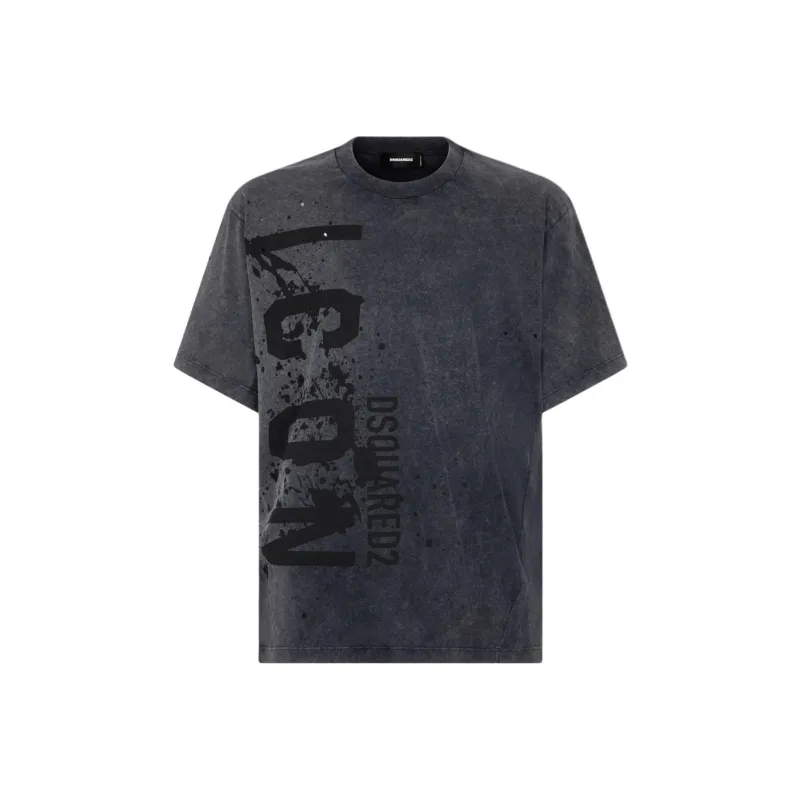 DSQUARED 2 Icon Printed Crewneck T Shirt-0