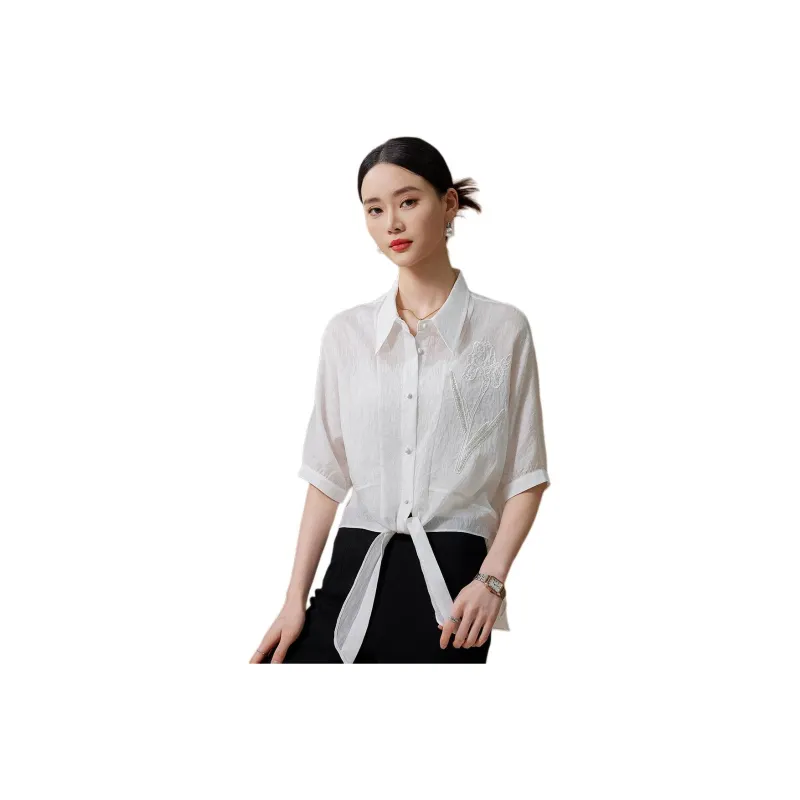Hang Yi Court Shirts Women's White-0