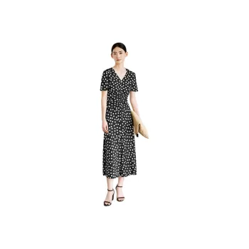 Yiner Short Sleeved Dress Women's