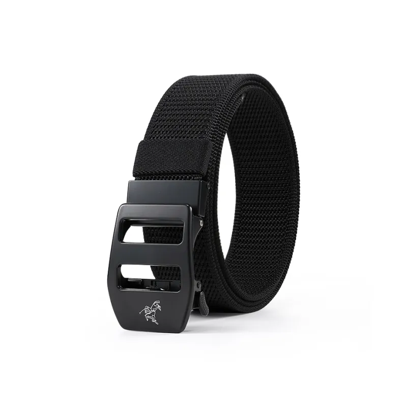 POLOMEISDO Nylon Braid Automatic Buckle Belt Unisex Width 3.8cm-1