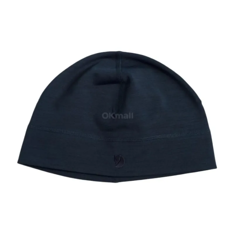 Fjallraven Polyester, Wool, Elastane Blend Beanies Unisex Blue-0