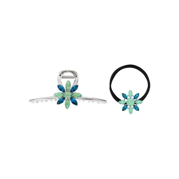 ROYALSASA Alloy, Faux Crystal Hair Clips Women's
