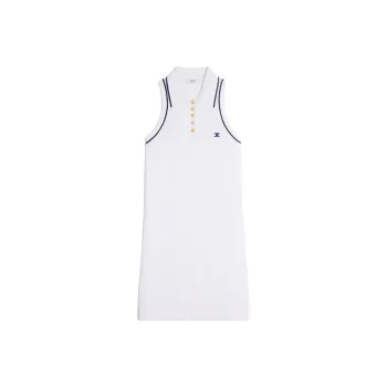 CELINE Sleeveless Dresses Women's Neon White