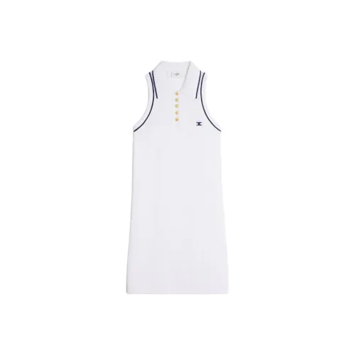 CELINE Sleeveless Dresses Women's Neon White