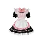 Black Dress+Apron+Headdress+Bowknot+Small Cat Paw