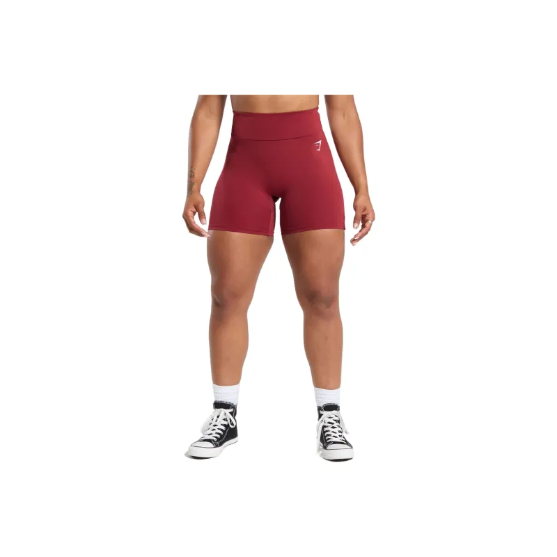 GYMSHARK Sports Shorts Women's Red-0