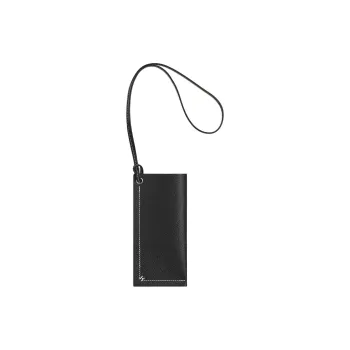 HERMES H Sellier Epsom Calfskin Eyeglass Pouch Medium Size Women's 89 Noir Black