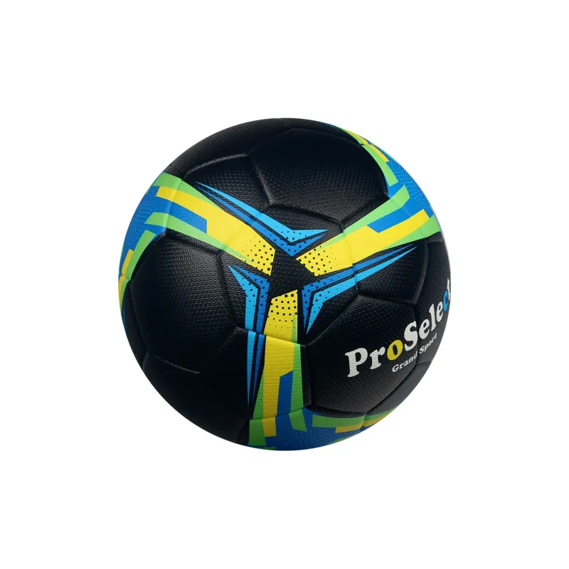 ProSelect Size 5 Soccer PU Seamless Thermal bonding Unisex Black-2