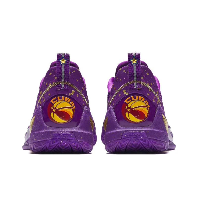 ANTA Speed Decision 6 Basketball Shoes Men Low Top Deep Purple-4