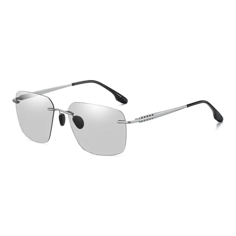 Thunder Pailong Pure Titanium Square Sunglasses Unisex-7