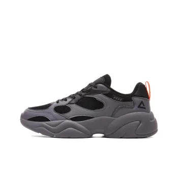 PEAK Sea Breathable And Slip Resistant Low Top Chunky Sneakers Men's Gray Black