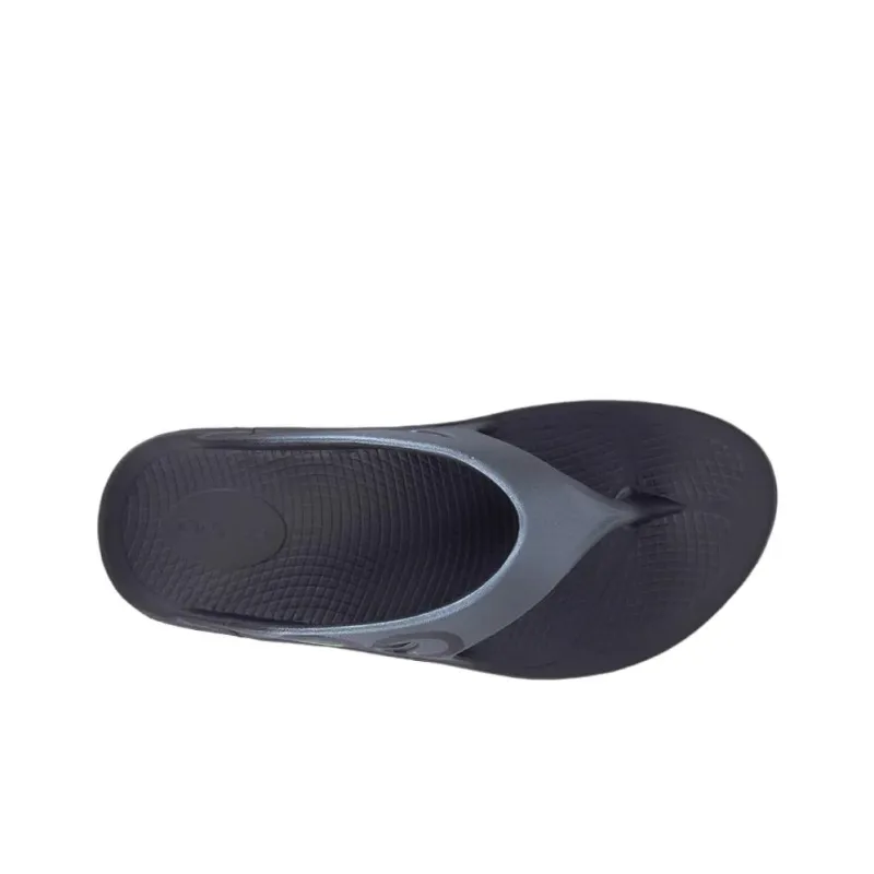 OOFOS Abrasion Resistant Flip Flops Unisex Black-2