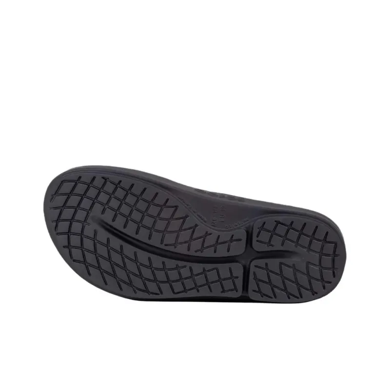 OOFOS Abrasion Resistant Flip Flops Unisex Black-3
