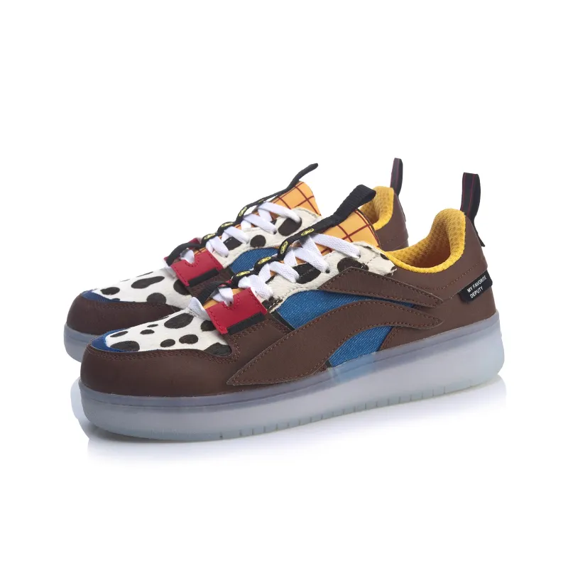 LiNing Disney Toy Story Collection Woody Low Top Skateboard Shoes Women's Dark Umber-2