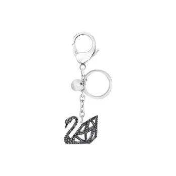 Swarovski Faux Crystal Keychains Unisex Silver