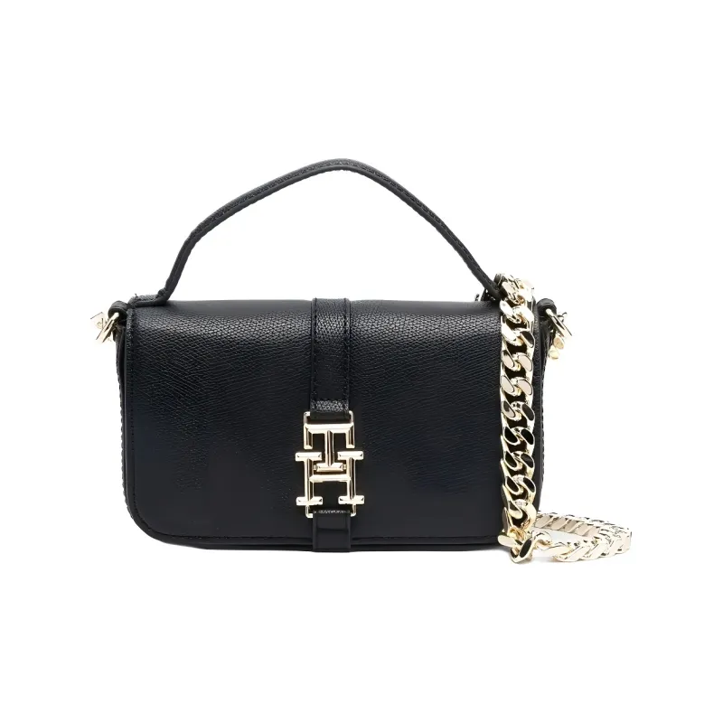Tommy Hilfiger Logo plaque Chain link Crossbody Bag-0