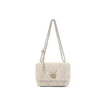 CORALDAISY Synthetic Leather Shoulder Bag Women's Dew White