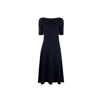 Polo Ralph Lauren Wide Neck Midi Day Dress