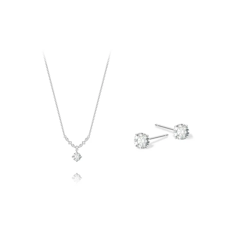 KUMET Zircon Necklaces Women's Couple Bestie Same Style-3