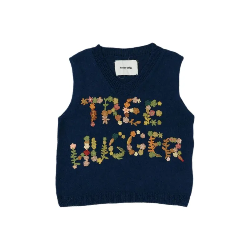 Story Mfg Tank Tops Unisex Navy Blue-0