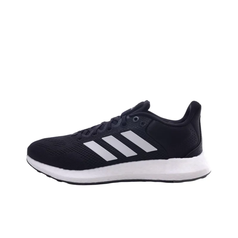 Adidas Pure Boost 21 Anti Slip Wear Resistant Low Top Casual Running Shoes Unisex Black-0