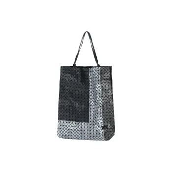 ISSEY MIYAKE Polyurethane Print Tote Bag, Shopping Bag, Shoulder Bag, Handbag Unisex Bronze Mixed