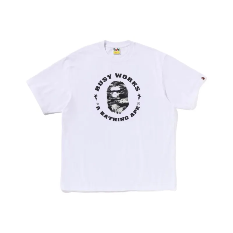 Bape Palm Tree Camo Busy Works Sta Relaxed Fit Tee-3