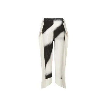 ISSEY MIYAKE Casual Pants Women's Black White