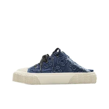 MARC JACOBS Daisies Slip Resistant Closed Toe Slippers 3.5cm Women's Blue
