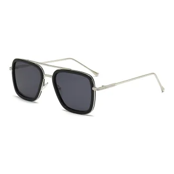 JEANSWEST Plastic Metal Square Sunglasses Unisex
