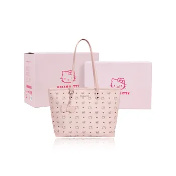 MESUCA Sanrio Hello Kitty Series Synthetic Leather One Shoulder Underarm Bag Handbag Regular Women's Pink