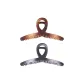 2 Pcs Brown+Gray Crisscross Hair Claw Clip