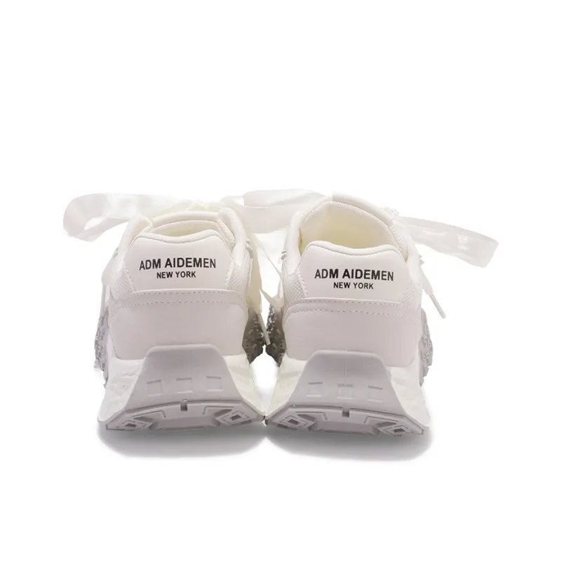 SNXR Breathable, Height Enhancing, Lightweight Low Top Casual Shoes Women's Beige-5