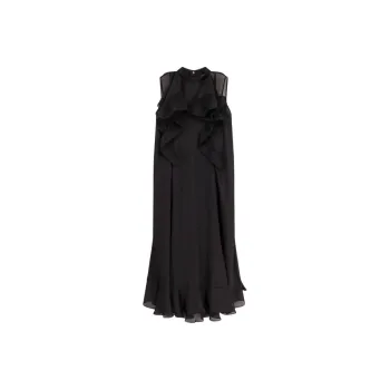 Sacai Chiffon Midi Dress